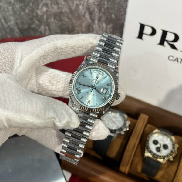 Replica Rolex Replica 1:1 Watch Day-Date 228236 Ice Blue Dial Metal Strap GM Factory V2 40mm - Top Watch - Image 2