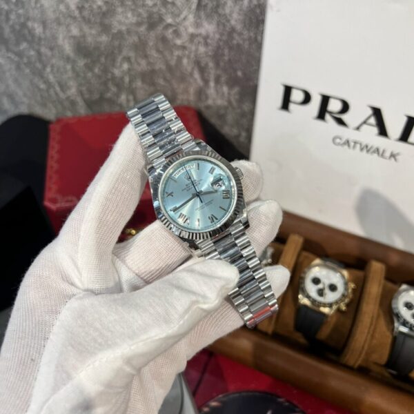 Replica Rolex Replica 1:1 Watch Day-Date 228236 Ice Blue Dial Metal Strap GM Factory V2 40mm - Top Watch - Image 3