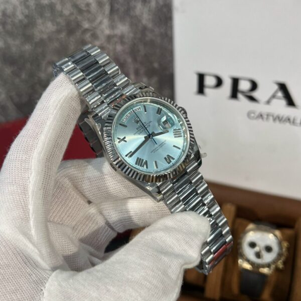 Replica Rolex Replica 1:1 Watch Day-Date 228236 Ice Blue Dial Metal Strap GM Factory V2 40mm - Top Watch - Image 5