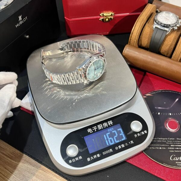 Replica Rolex Replica 1:1 Watch Day-Date 228236 Ice Blue Dial Metal Strap GM Factory V2 40mm - Top Watch - Image 8