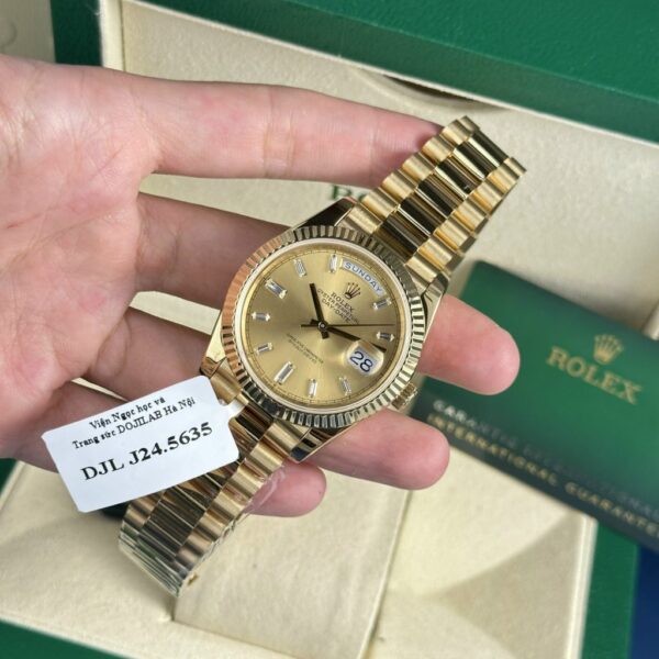 Best Fake Rolex Replica 1:1 Watch Day-Date 228238 Gold Wrapped 18K Yellow Gold 178 grams GM Factory 40mm - Top Watch - Image 5