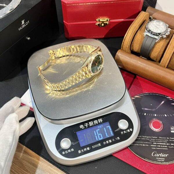 Best Fake Rolex Replica 1:1 Watch Day-Date 228238 Green Dial Yellow Gold GM Factory V2 40mm - Top Watch - Image 7