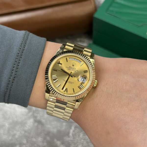 Best Fake Rolex Replica 1:1 Watch Day-Date 228238 V2 Roman Numerals GM Factory 40mm - Top Watch - Image 6