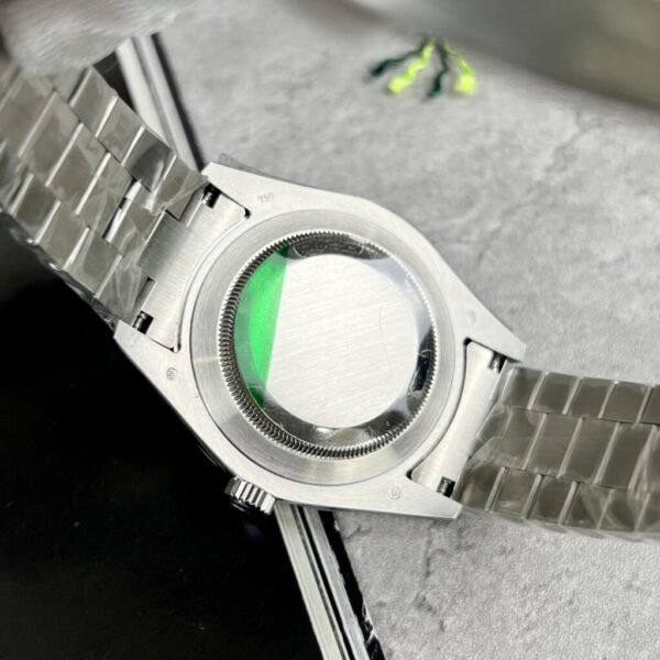Swiss 1:1 Rolex Replica 1:1 Watch Day-Date Blue Dial With Diamonds Bezel 40mm - Top Watch - Image 7