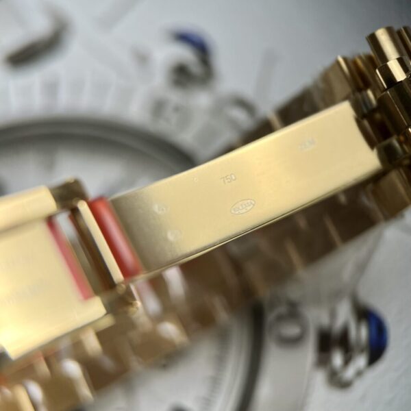 Swiss 1:1 Rolex Replica 1:1 Watch Day-Date Gold Plated Fluted Bezel EW Factory 40mm - Top Watch - Image 6