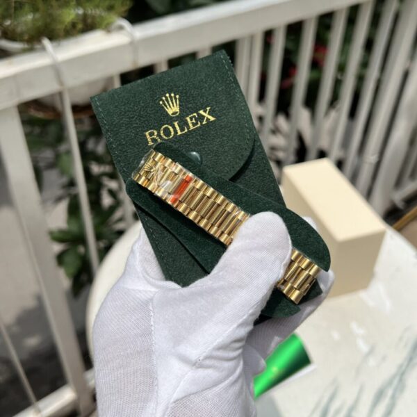 Best Fake Rolex Replica 1:1 Watch Day-Date Green Dial With Diamonds EW 36mm - Top Watch - Image 6