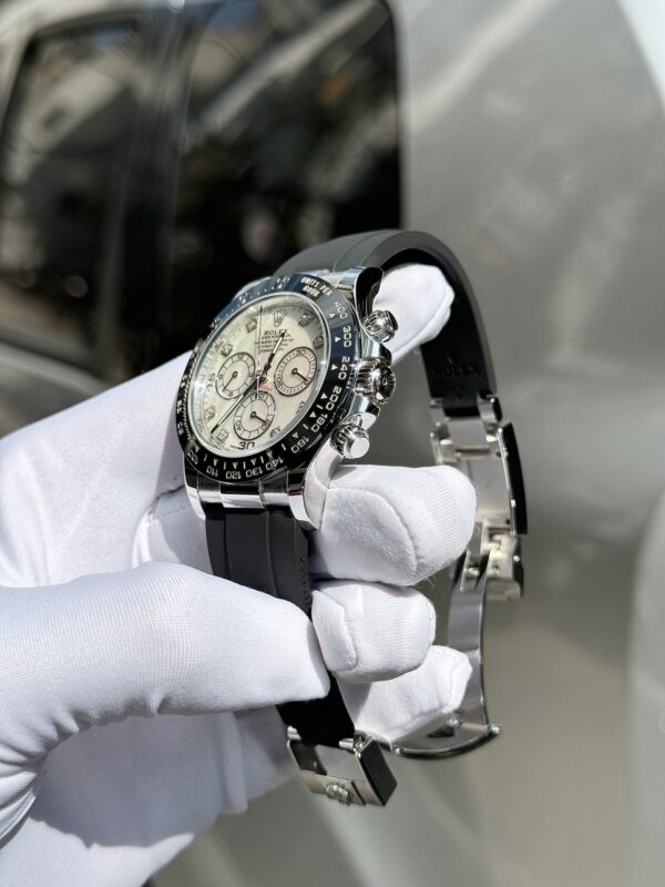 Replica Rolex Replica 11 Watch Daytona 116518LN Mother of Pearl Dial Moissanite 40mm - Top Watch - Image 5