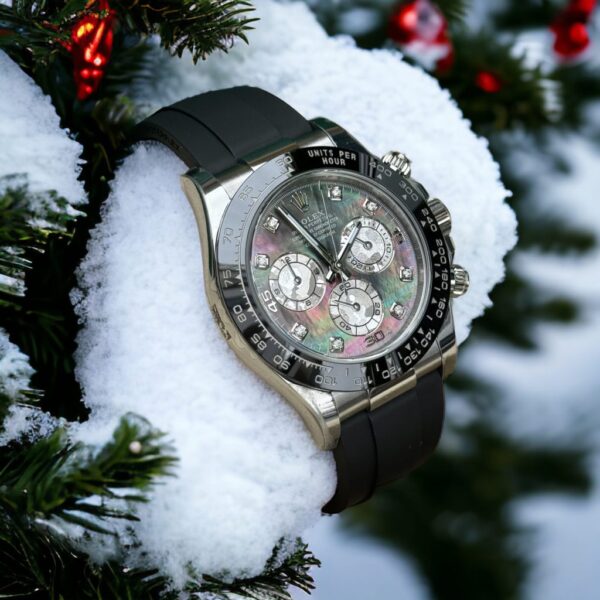 Best Fake Rolex Replica 1:1 Watch Daytona 116518LN Purple Mother of Pearl Dial With Moissanite Diamond 40mm - Top Watch - Image 3