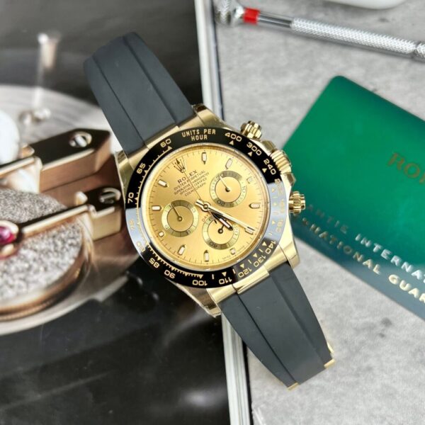 Swiss 1:1 Rolex Replica 1:1 Watch Daytona 116518LN Yellow Champagne Dial 40mm - Top Watch - Image 2