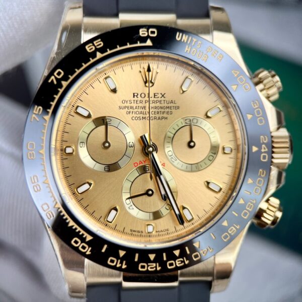 Swiss 1:1 Rolex Replica 1:1 Watch Daytona 116518LN Yellow Champagne Dial 40mm - Top Watch - Image 3