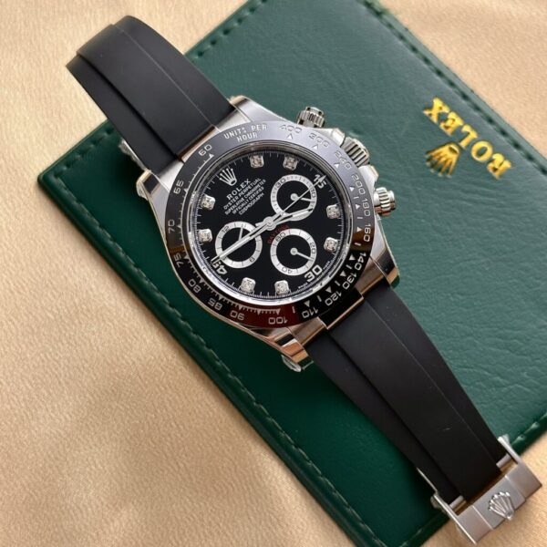 Swiss 1:1 Rolex Replica 1:1 Watch Daytona 116519LN Black Dial Rubber Strap BT Factory 40mm - Top Watch - Image 3