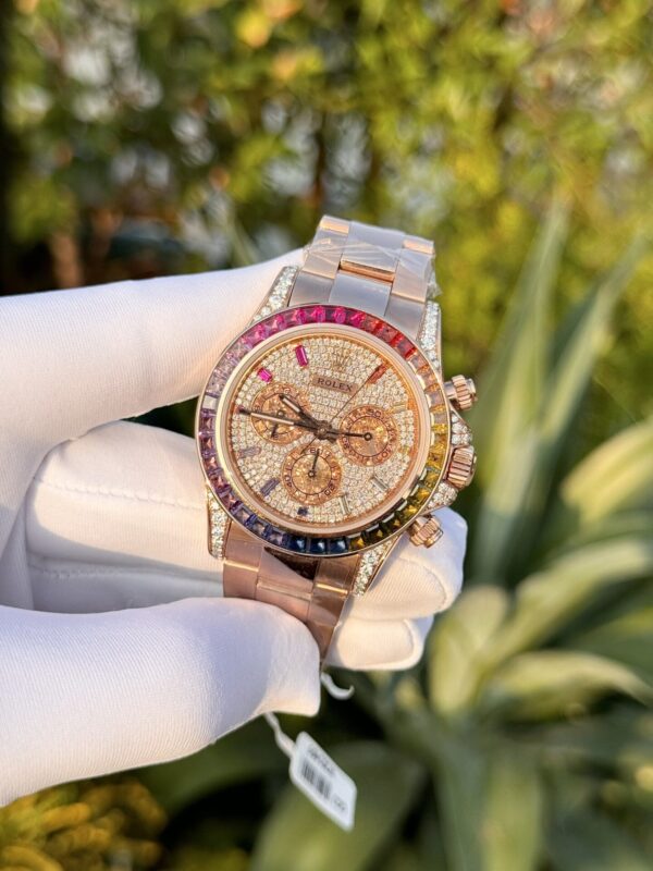 Best Fake Rolex Replica 1:1 Watch Daytona Gold Wrapped Moissanite Diamond 40mm - Top Watch - Image 4