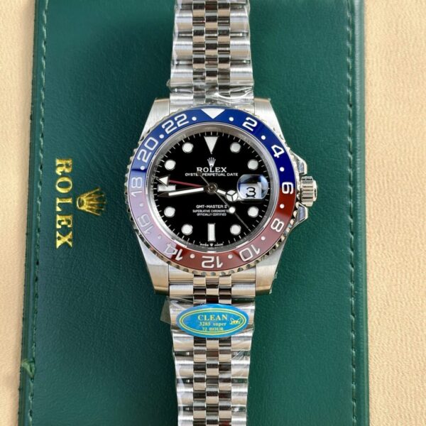 Best Fake Rolex Replica 1:1 Watch GMT-Master II 126710BLRO Pepsi Clean 40mm - Top Watch - Image 2