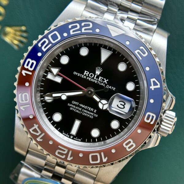 Best Fake Rolex Replica 1:1 Watch GMT-Master II 126710BLRO Pepsi Clean 40mm - Top Watch - Image 3