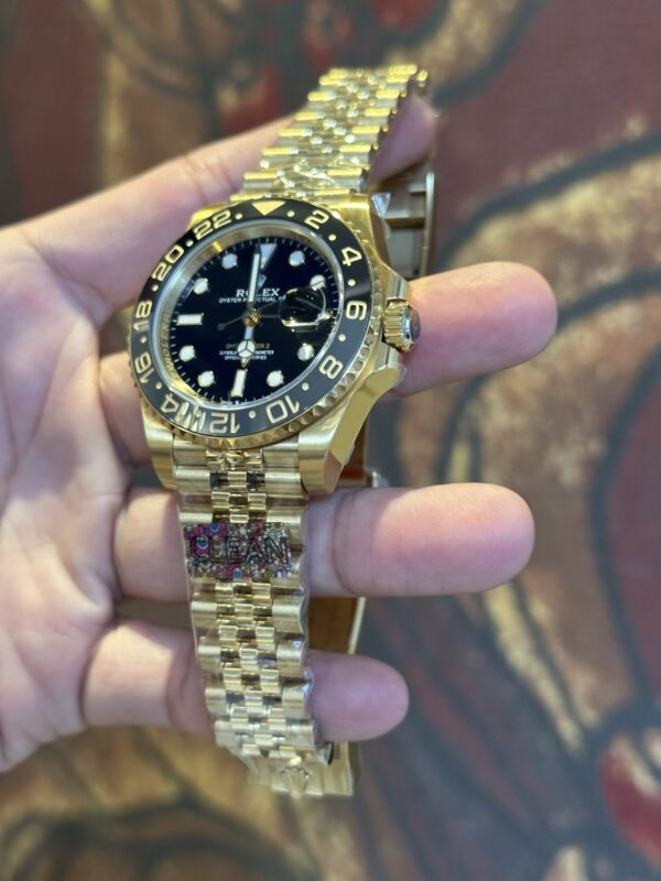 Swiss 1:1 Rolex Replica 1:1 Watch GMT-Master II 126718GRNR Gold Plated Factory Clean 40mm - Top Watch - Image 4