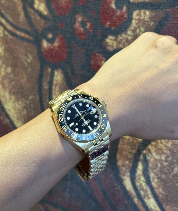 Swiss 1:1 Rolex Replica 1:1 Watch GMT-Master II 126718GRNR Gold Plated Factory Clean 40mm - Top Watch - Image 6