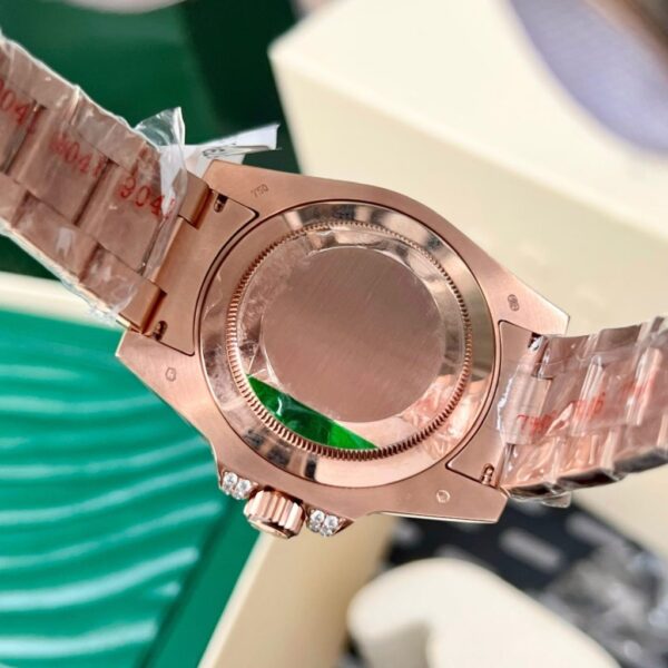 Swiss 1:1 Rolex Replica 11 Watch GMT Master II Gold Wrapped Moissanite Diamond Sapphire 40mm - Top Watch - Image 9