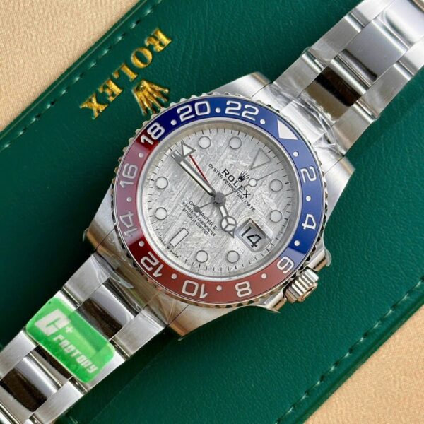Best Fake Rolex Replica 1:1 Watch GMT-Master II Meteorite Metal Strap Dial C+ Factory 40mm - Top Watch - Image 3