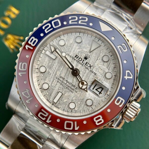 Best Fake Rolex Replica 1:1 Watch GMT-Master II Meteorite Metal Strap Dial C+ Factory 40mm - Top Watch - Image 4