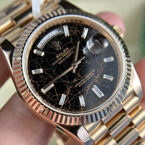Replica Rolex Replica 1:1 Watch Gold Wrapped Day-Date 228235 Lava Face GM Factory 178 Gram 40mm - Top Watch - Image 7
