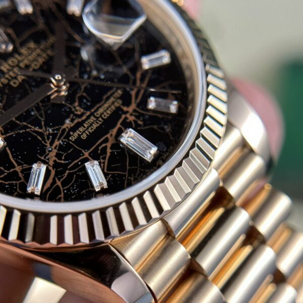 Replica Rolex Replica 1:1 Watch Gold Wrapped Day-Date 228235 Lava Face GM Factory 178 Gram 40mm - Top Watch - Image 9