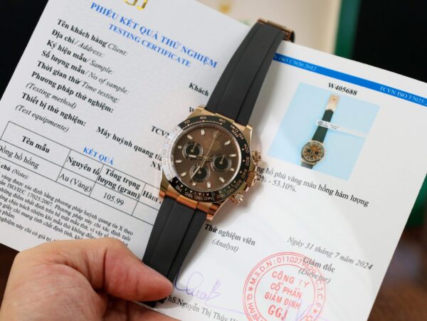 Replica Rolex Replica 1:1 Watch Gold Wrapped Cosmograph Daytona Chocolate 40mm - Top Watch