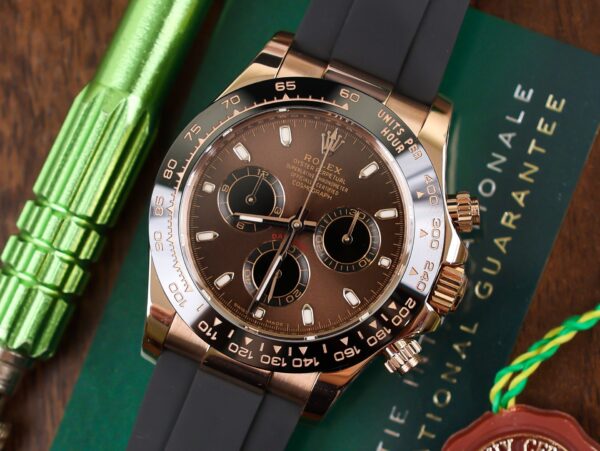Replica Rolex Replica 1:1 Watch Gold Wrapped Cosmograph Daytona Chocolate 40mm - Top Watch - Image 2
