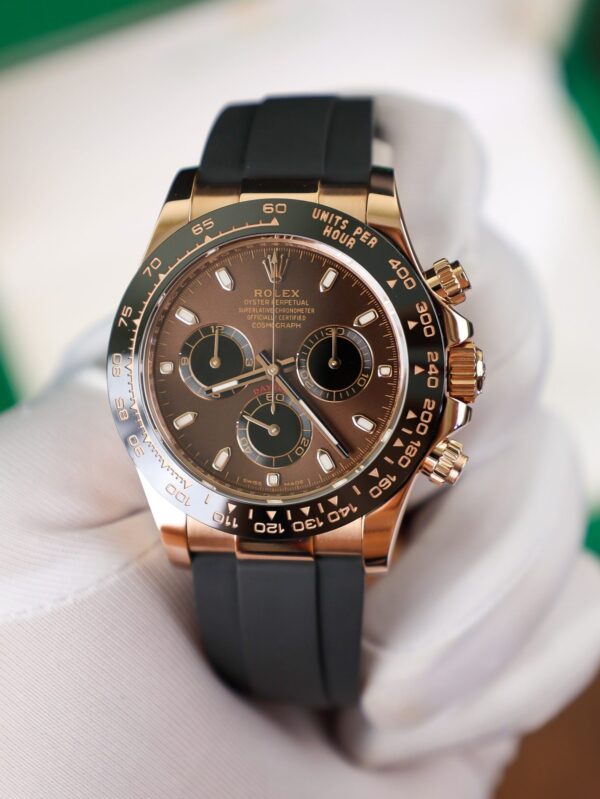 Replica Rolex Replica 1:1 Watch Gold Wrapped Cosmograph Daytona Chocolate 40mm - Top Watch - Image 3