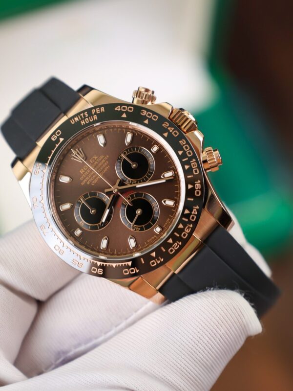 Replica Rolex Replica 1:1 Watch Gold Wrapped Cosmograph Daytona Chocolate 40mm - Top Watch - Image 4