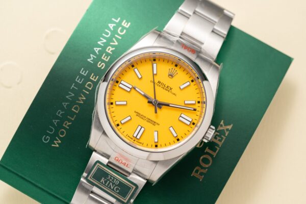 Best Fake Rolex Replica 1:1 Watch Oyster Perpetual Gold Dial King Factory 41mm - Top Watch - Image 3