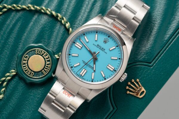Replica Rolex Replica 11 Watch Oyster Perpetual Ice Blue Dial King Factory 41mm - Top Watch