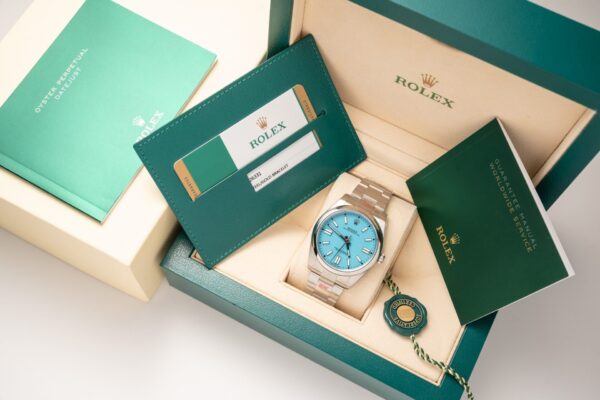 Replica Rolex Replica 11 Watch Oyster Perpetual Ice Blue Dial King Factory 41mm - Top Watch - Image 2