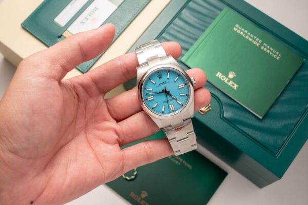 Replica Rolex Replica 11 Watch Oyster Perpetual Ice Blue Dial King Factory 41mm - Top Watch - Image 5