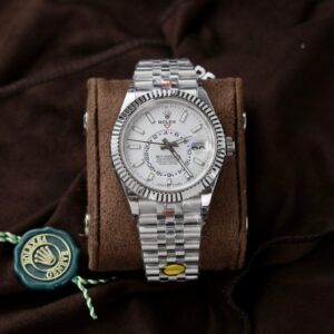 Best Fake Rolex Replica 1:1 Watch Sky-Dweller White Dial Jubilee Strap 42mm - Top Watch