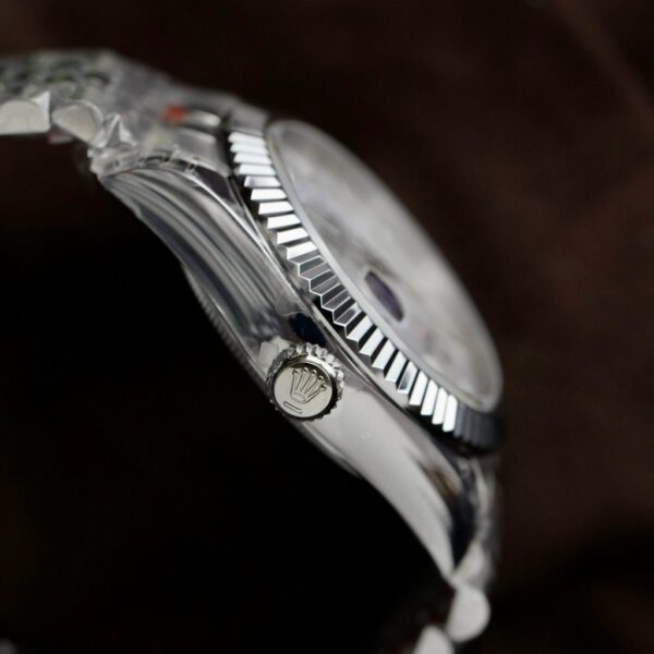 Best Fake Rolex Replica 1:1 Watch Sky-Dweller White Dial Jubilee Strap 42mm - Top Watch - Image 5