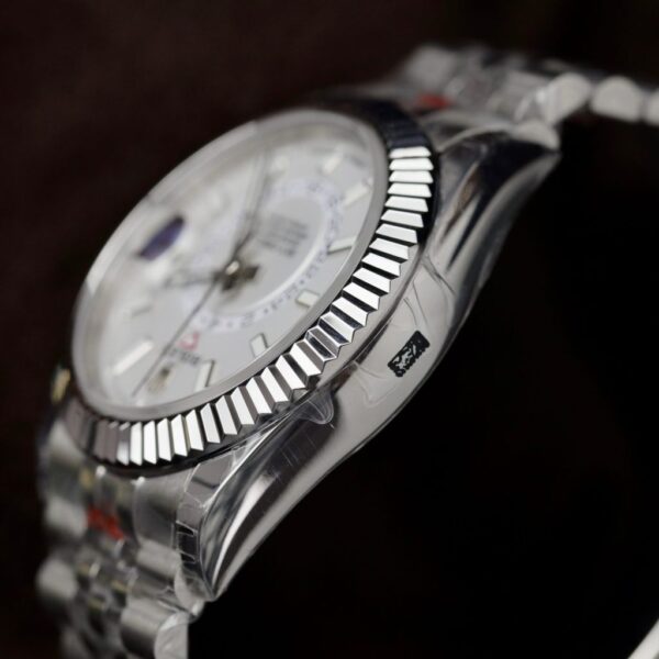 Best Fake Rolex Replica 1:1 Watch Sky-Dweller White Dial Jubilee Strap 42mm - Top Watch - Image 6