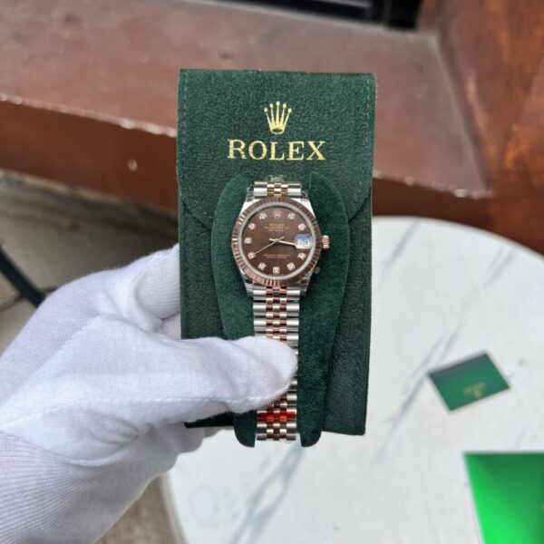 Replica Rolex Replica 1:1 Watch Women DateJust Chocolate Jubilee Strap Factory EW 31mm - Top Watch