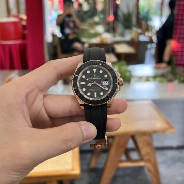 Replica Rolex Replica 1:1 Watch Yacht-Master 116655 Black Dial Factory Clean 40mm - Top Watch