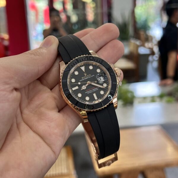 Replica Rolex Replica 1:1 Watch Yacht-Master 116655 Black Dial Factory Clean 40mm - Top Watch - Image 2