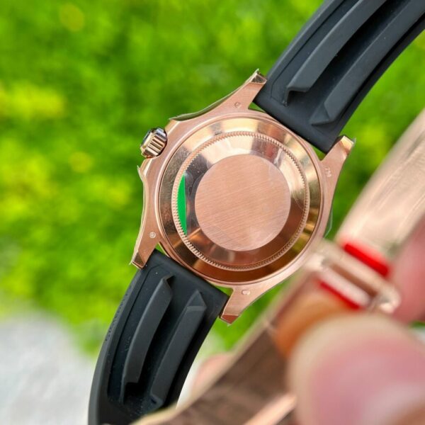 Best Fake Rolex Replica 1:1 Watch Yacht-Master Rose Gold Plated Rubber Strap 40mm - Top Watch - Image 6