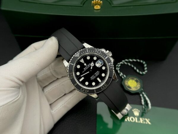 Best Fake Rolex Replica 11 Watch Yacht-Master Swiss 1:1 Movement Black Dial EW Factory 40mm - Top Watch - Image 2