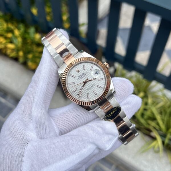 Replica Rolex Replica Watch DateJust 126331 White Brick Dial Metal Strap 41mm - Top Watch - Image 4