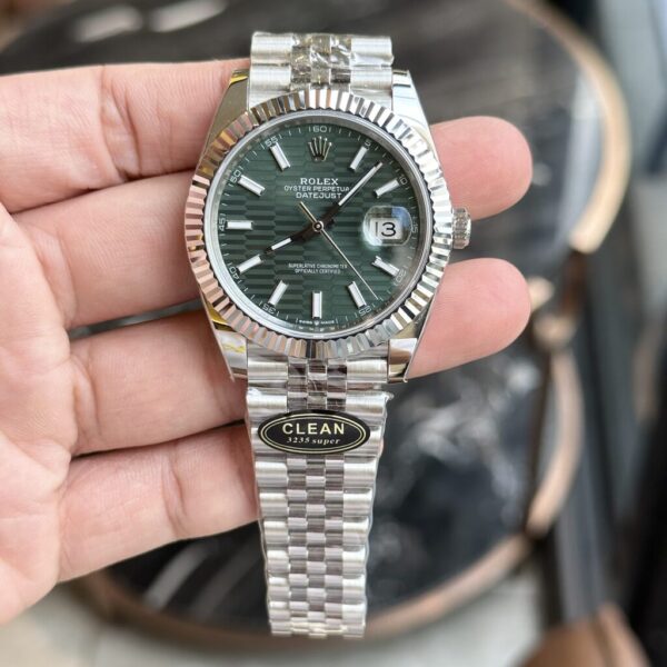 Swiss 1:1 Rolex Replica Watch DateJust 126334 Green Fold Dial Clean Factory 41mm - Top Watch