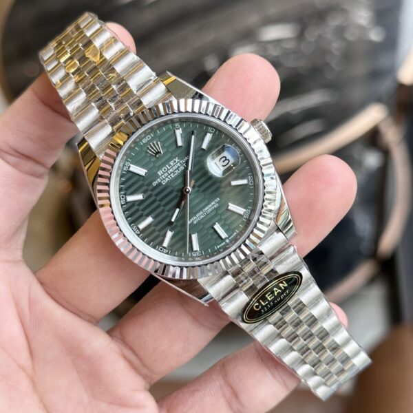 Swiss 1:1 Rolex Replica Watch DateJust 126334 Green Fold Dial Clean Factory 41mm - Top Watch - Image 2
