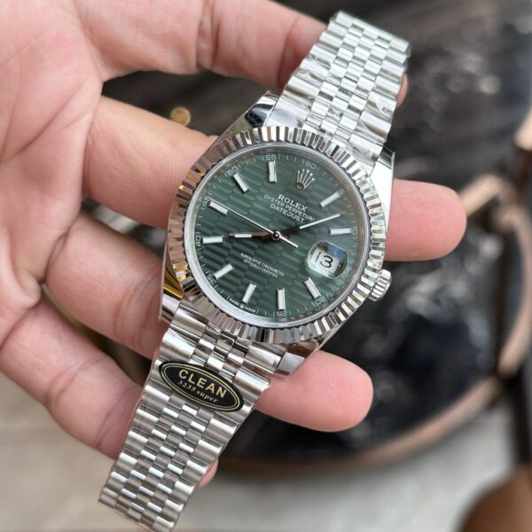 Swiss 1:1 Rolex Replica Watch DateJust 126334 Green Fold Dial Clean Factory 41mm - Top Watch - Image 3