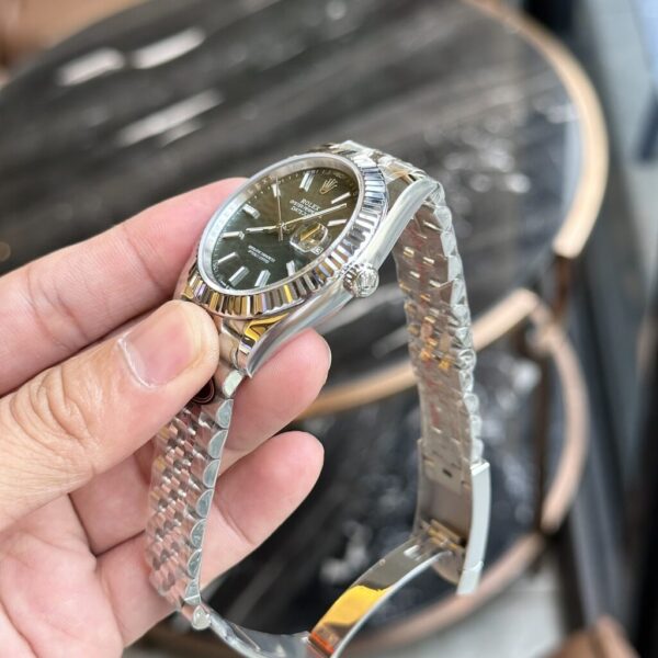 Swiss 1:1 Rolex Replica Watch DateJust 126334 Green Fold Dial Clean Factory 41mm - Top Watch - Image 4