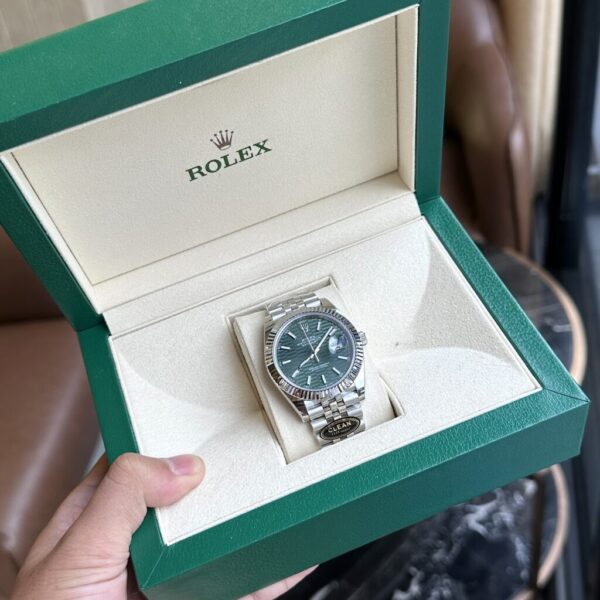 Swiss 1:1 Rolex Replica Watch DateJust 126334 Green Fold Dial Clean Factory 41mm - Top Watch - Image 7