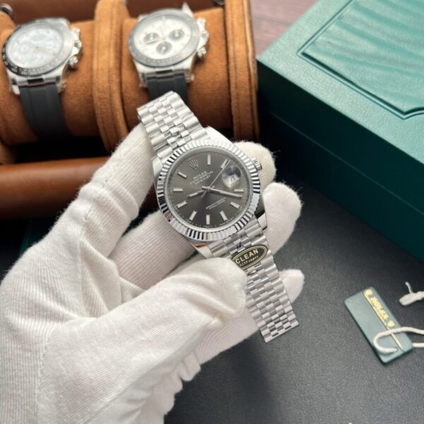Best Fake Rolex Replica Watch DateJust 126334 Grey Dial Luminous Markers Clean Factory 41mm - Top Watch - Image 2