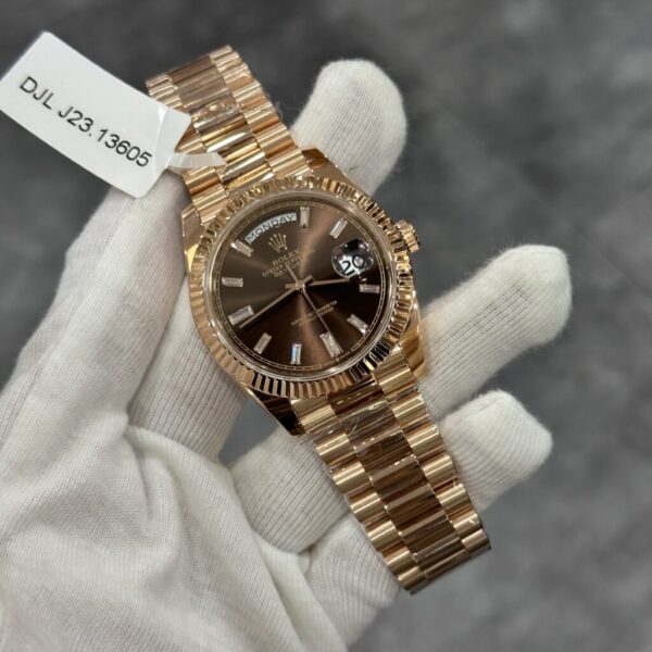 Swiss 1:1 Rolex Replica Watch DateJust 228235 18K Gold Wrapped GM V2 158gram 40mm - Top Watch - Image 4