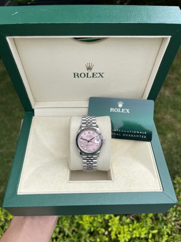 Best Fake Rolex Replica Watch DateJust Women's Jubilee Strap Pink Dial EW Factory 31mm - Top Watch